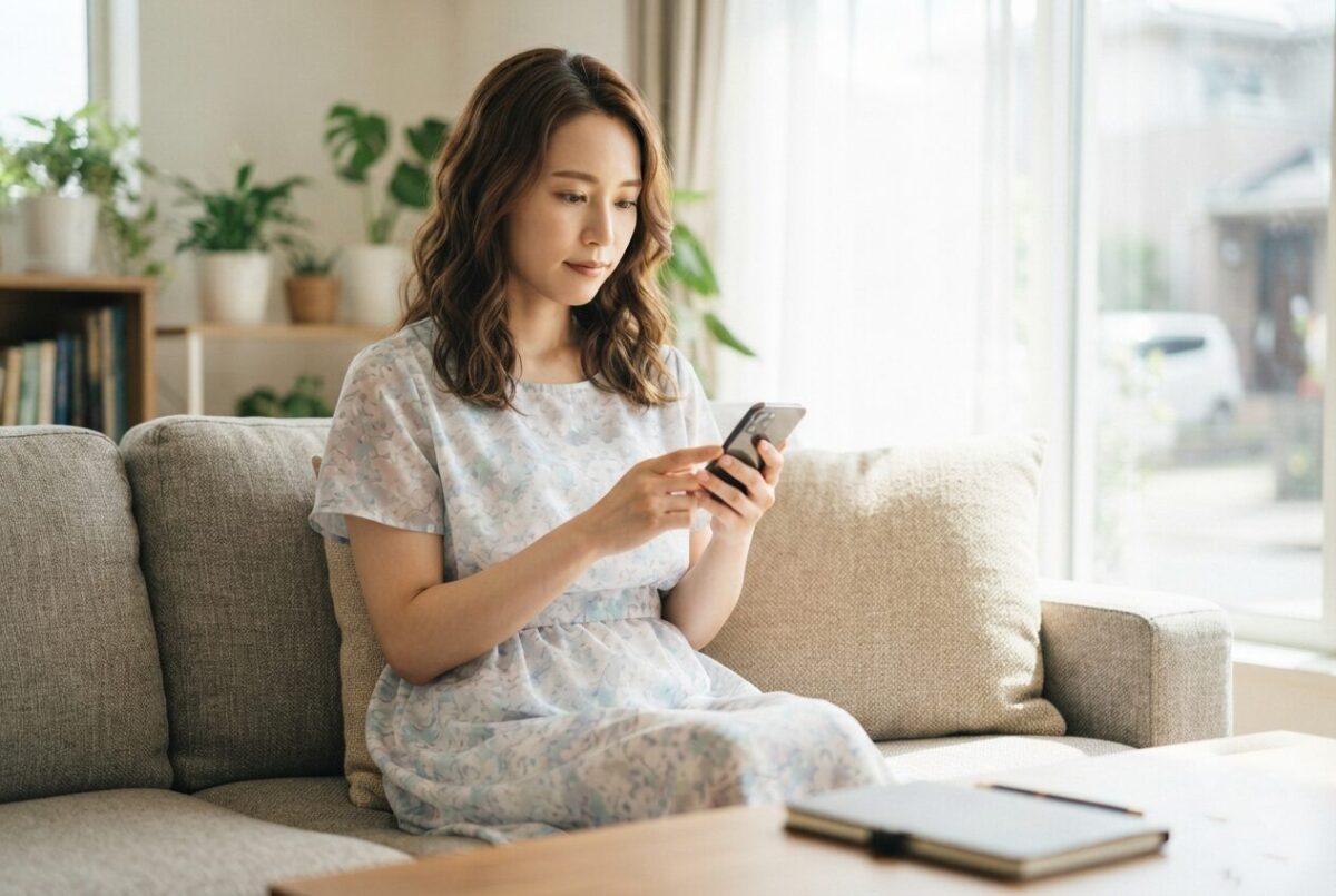 ヤフオクの落札者へ冷静に催促メッセージを送る出品者の女性