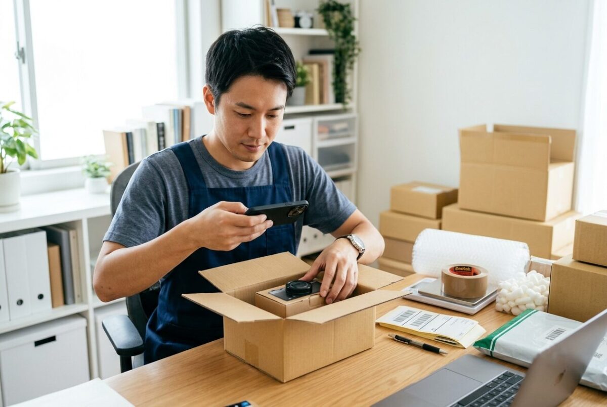 出品前の予防策を実践するセラーのイメージ