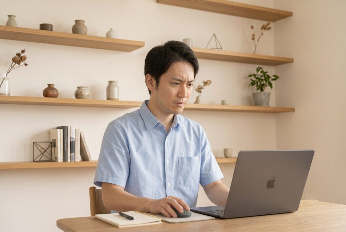 しつこい値下げコメントを繰り返し確認する出品者